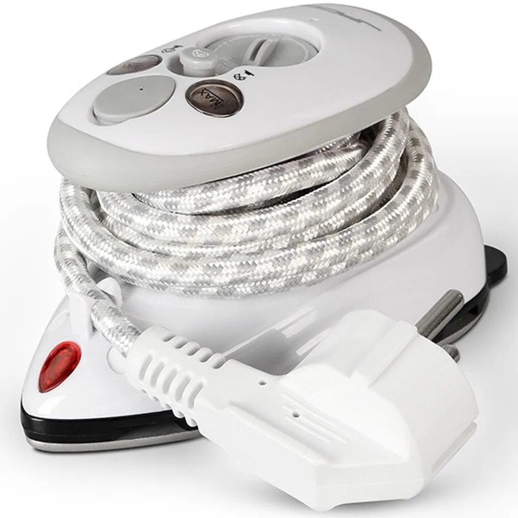 Jago® Mini Bügeleisen - Grau, 260-420 W, Antihaft Bügelsohle, Wassertank 40 Ml, 100-240 V Netzspannung Umschaltbar, Mit/ohne Dampf - Dampfbügeleisen, Reisebügeleisen – Bild 13