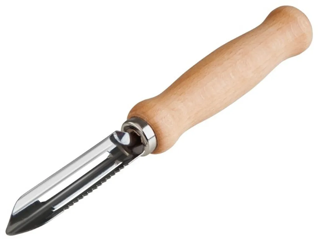 Gravidus Sparschäler 15cm Mit Feststehende Doppelklinge Aus Buche