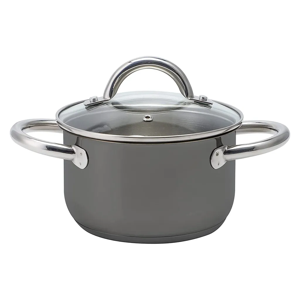 ECHTWERK Kochtopf-Set 8tlg Aus Edelstahl, , Farbe:Schwarz – Bild 3