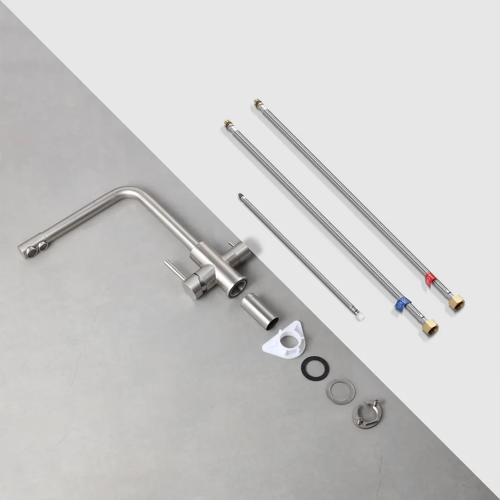 CECIPA Küche Wasserfilter Wasserhahn, Trinkwasserhahn, 3 Wege Wasserhahn, Küchenarmatur, Mischbatterie Für Wasserfiltersystem – Bild 7