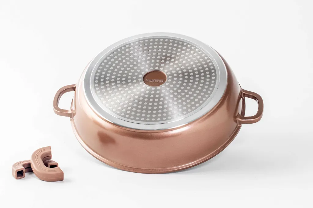 Platinum Cookware Collection Servierpfanne Schmorpfanne Kochtopf Mit Deckel Induktion Ø28cm Aluguss – Bild 2