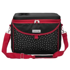 Anndora Kühlbox Kühltasche Klein Schwarz Weiß 35 X 24 X 27 Cm- Snövit - Schwarz Weiss