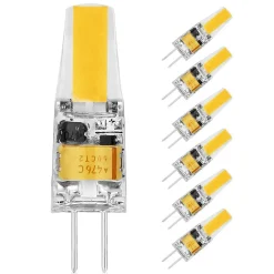 PMS 6X G4 3W LED Glühbirne AC220V Kaltweiß COB Leuchtmittel Ersatz 20W Halogen Lampe Nicht Dimmbar