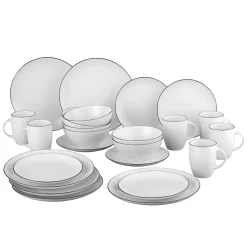 Van-Well Van Well Black Star 24tlg. Kombi-Service 6 Personen Porzellan Geschirr-Set