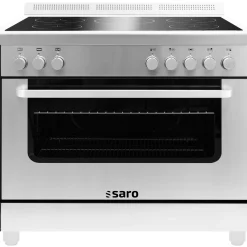 SARO Induktionsherd +Elektrobackofen TS95IND61X Silber
