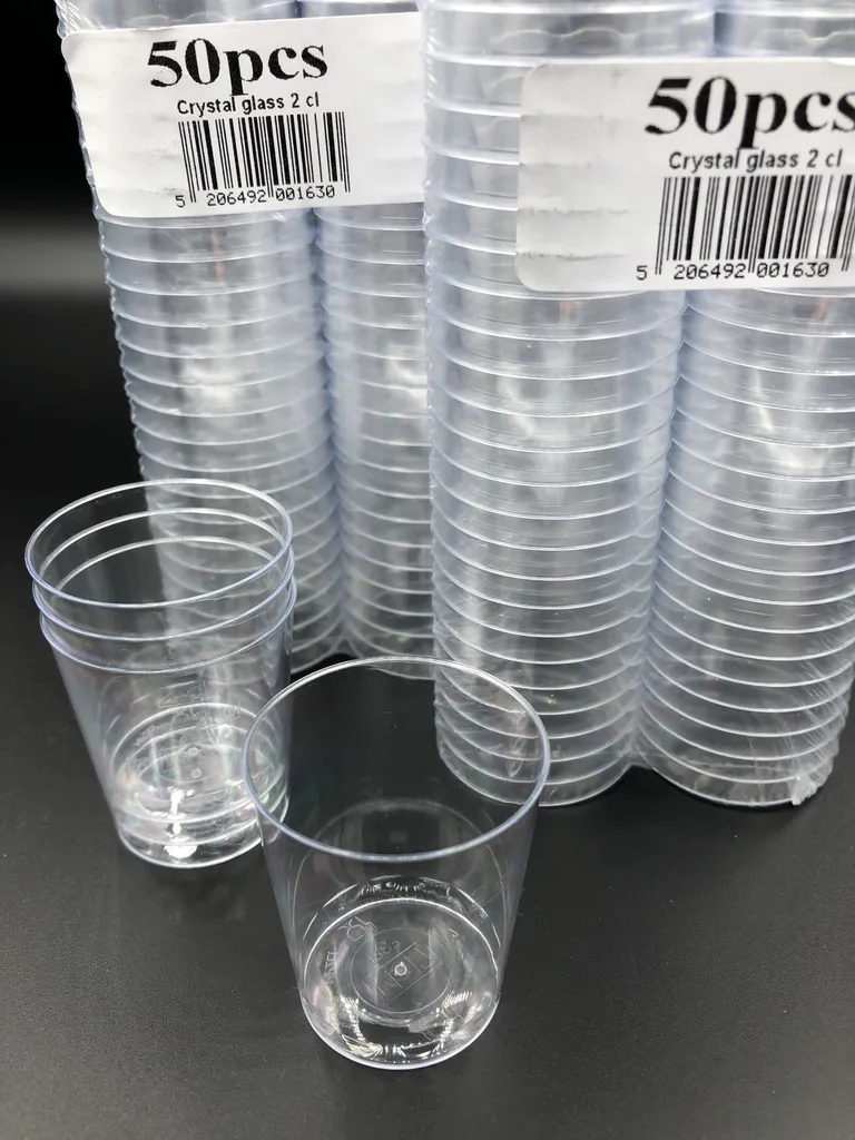 Matrix Pack 200 Schnapsgläser Schnapsbecher Pinnchen Aus Plastik Einweg 2 Cl Mit Füllstrich