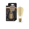 OSRAM Vintage 1906 LED-Lampe Mit Gold-Tönung, 4,8W, 420lm, Edison-Form Mit 95mm Durchmesser & E27-Sockel, Warmweiße Lichtfarbe, Spiralförmiges Filament, Dimmbar, Bis Zu 15.000 Stunden Lebensdauer