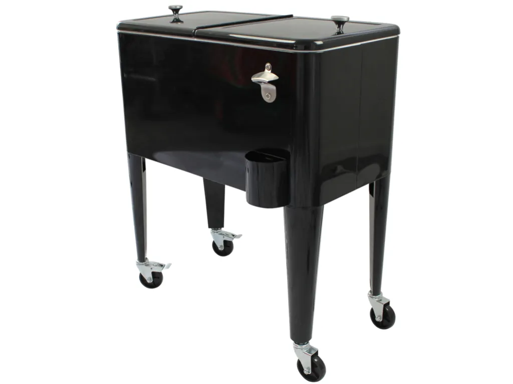 Kailua Cooler - Amerikanische Kühlbox, Kühlwagen, Party Getränkekühler, Schwarz