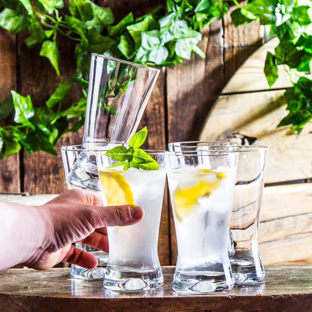 Krosno 6er SET DRINKGLÄSER Cocktailgläser Saftgläser Longdrinkgläser Glas Trinkglas – Bild 4