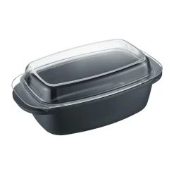 Berndes Aluguss Unibräter Mit Glasdeckel Beschichtet 33 X 21 Cm