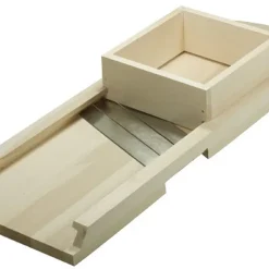 Gravidus Krauthobel Hobel Holz 3 Messer + Schublade Sauerkraut Buche L55cm