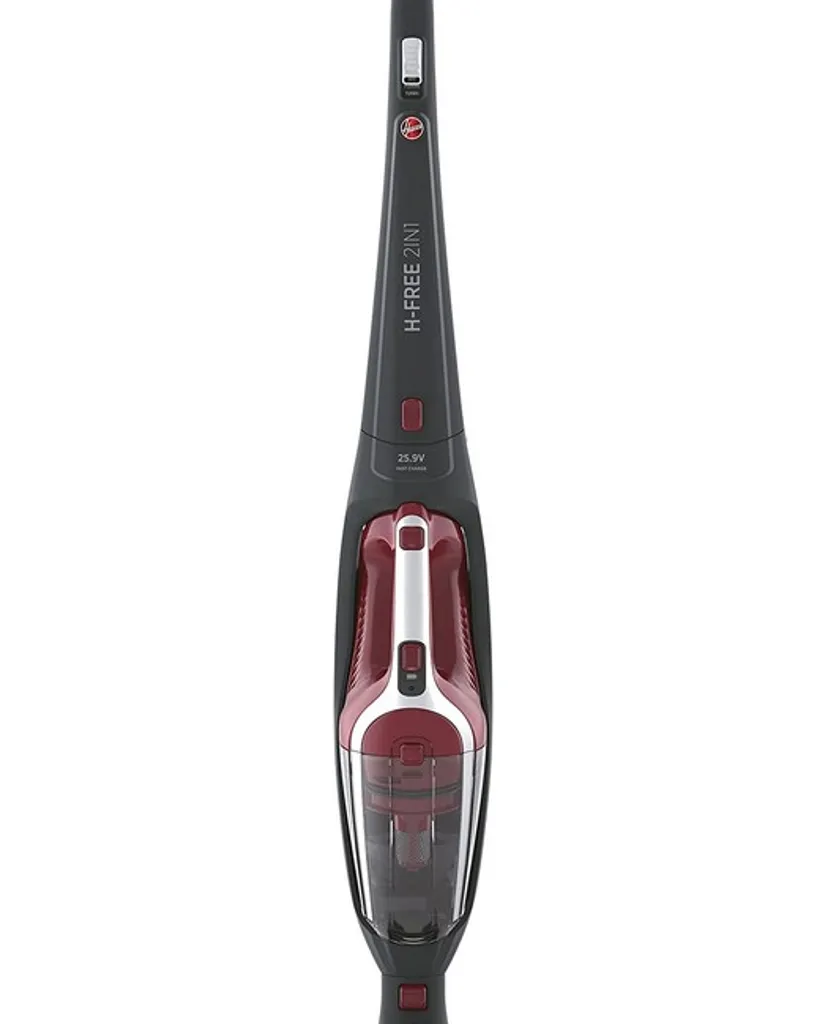 Hoover H-Free 2in1 Akku-Staubsauger Kabellos Inkl. Spalt- & Staubbürste Schwarz Rot – Bild 3