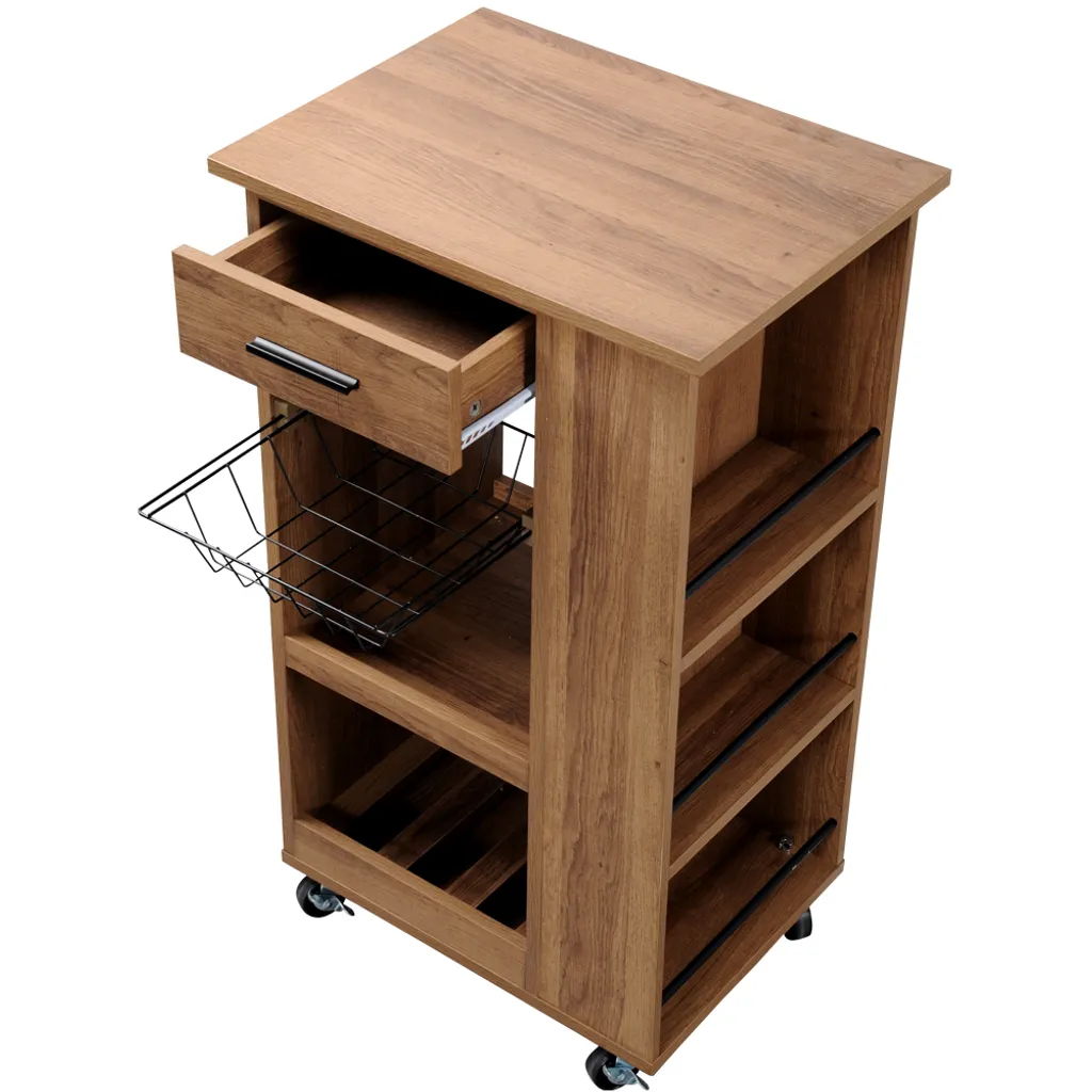 KESPER Küchenwagen, Walnussoptik, 50 X 37 X 85 Cm 2580913 – Bild 3