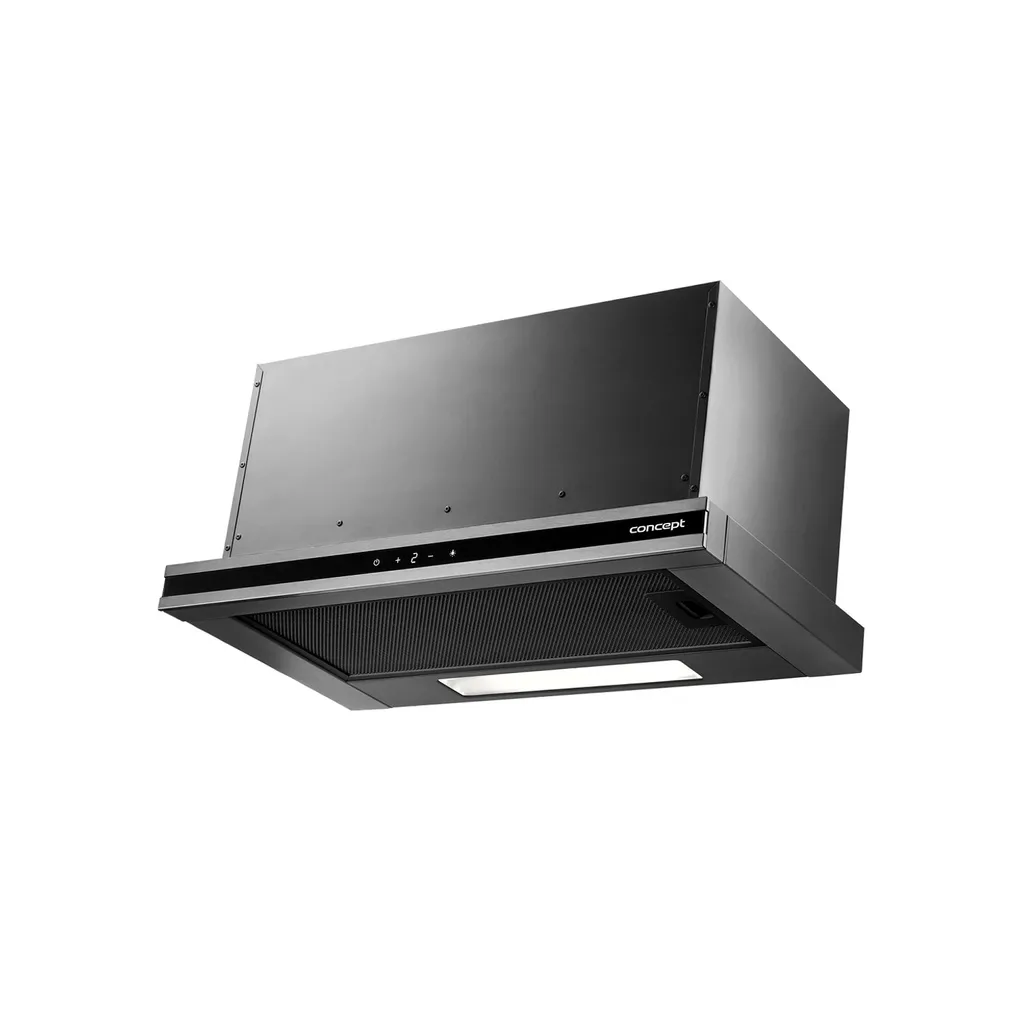 Concept Titania OPV3860DS Ausziehbare Dunstabzugshaube 60cm Mit LED-Beleuchtung Einbauhaube 517 M3 / Stunde 104W Energieklasse C – Bild 2