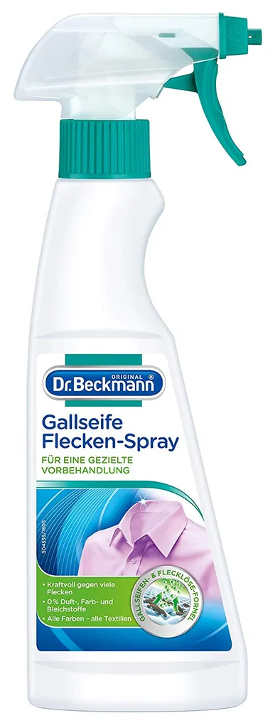 Delta Pronatura Dr. Beckmann Gallseife Fleckenspray Alle Farben Alle Textilien 250ml – Bild 7