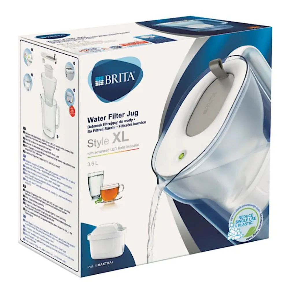 BRITA Wasserfilter Style XL Weiß Mit MAXTRA+ Filterkartusche – Bild 4
