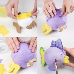 Navaris 6x Babybauch Gipsbinden - Gipsabdruck Binden Set 10 X 300cm - Gips Abdruck Bandagen Zum Basteln - Gipsbänder Für Baby Bauch - Violett