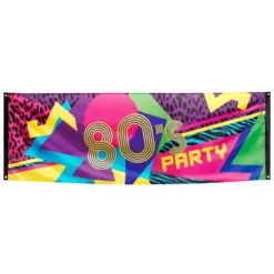 Boland Banner 80er-Jahre-Party 74 X 220 Cm Polyester