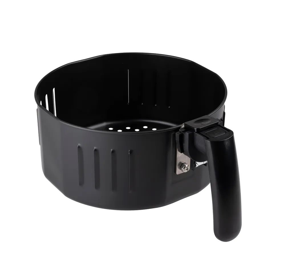 Cuisinier Deluxe Heißluftfritteuse Analog - 5 Liter - 230V - Airfryer - Heißluftofen - Temperatureinstellung Von 80°C Bis 200°C - 7/8 Personen - Schwarz – Bild 4