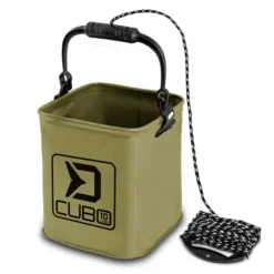 DELPHIN Falteimer CUBO, Angeleimer, 18x18x20cm, Grün, 101001018