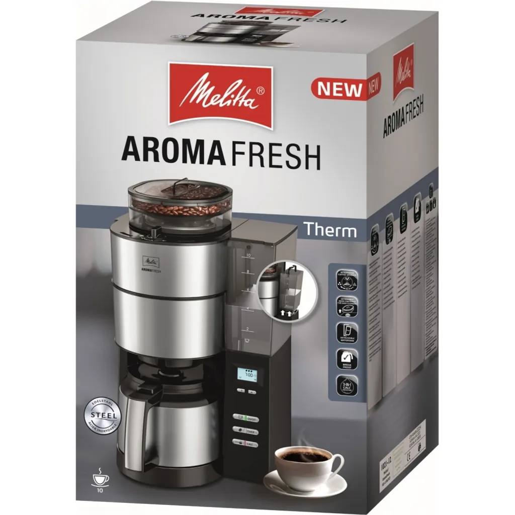 Melitta Aroma Fresh Therm - Kaffeemaschine - Edelstahl/schwarz – Bild 15