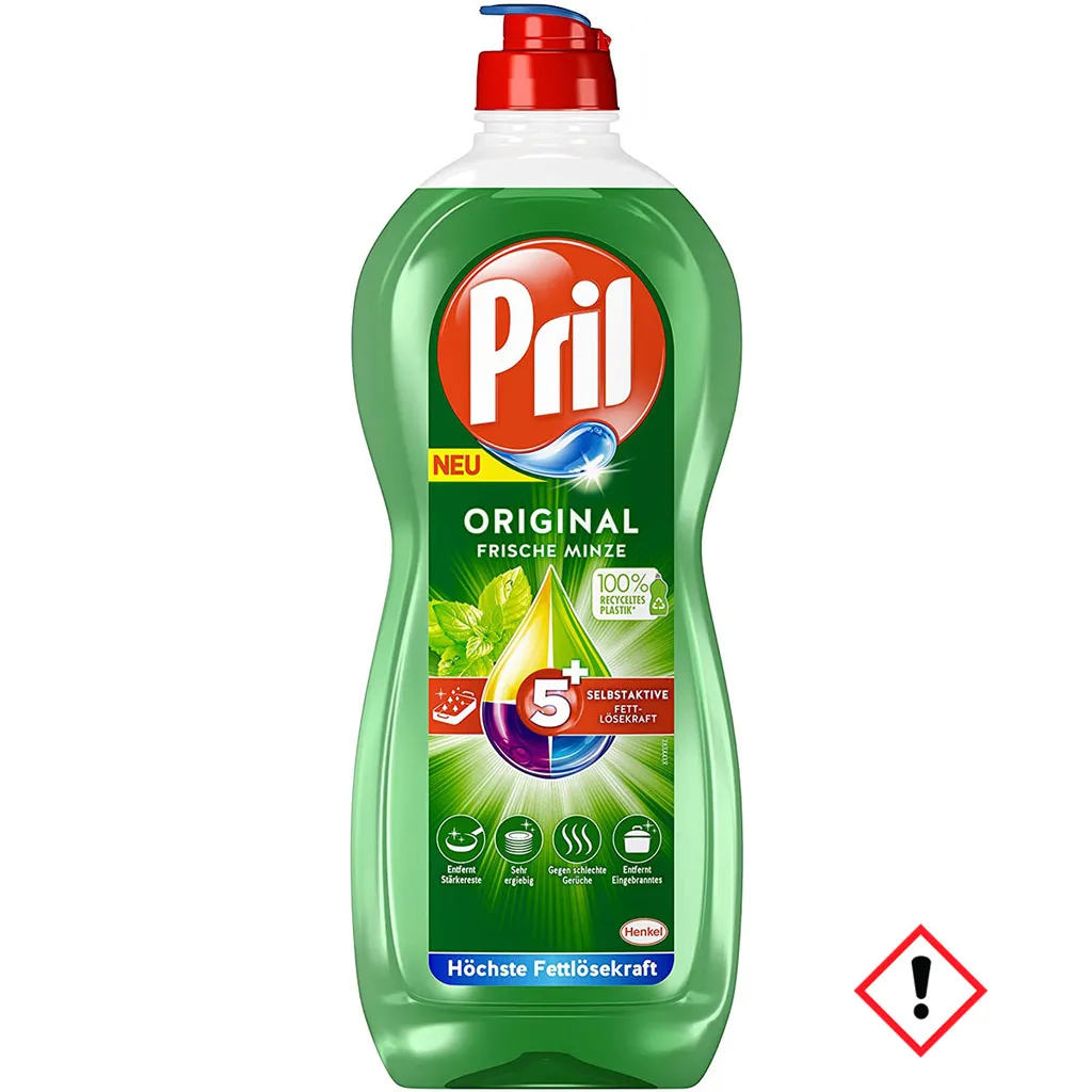 Henkel Pril Frische Minze Für Fett Stärke Hartnäckigste Verschmutzung 675ml