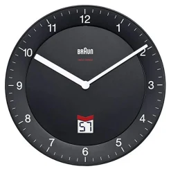 Braun BC06B-DCF, Quarzwecker, Rund, Schwarz, Analog, Akku, AA