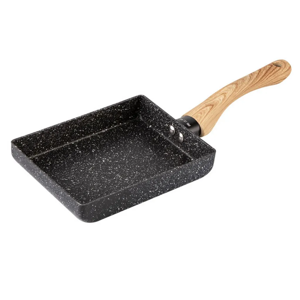 Mmgoqqt Pfanne Japanische Omelettpfanne Aluminium Kleine Bratpfanne Küche Antihaftpfannkuchen Omelettpfanne (1 Stück) – Bild 3