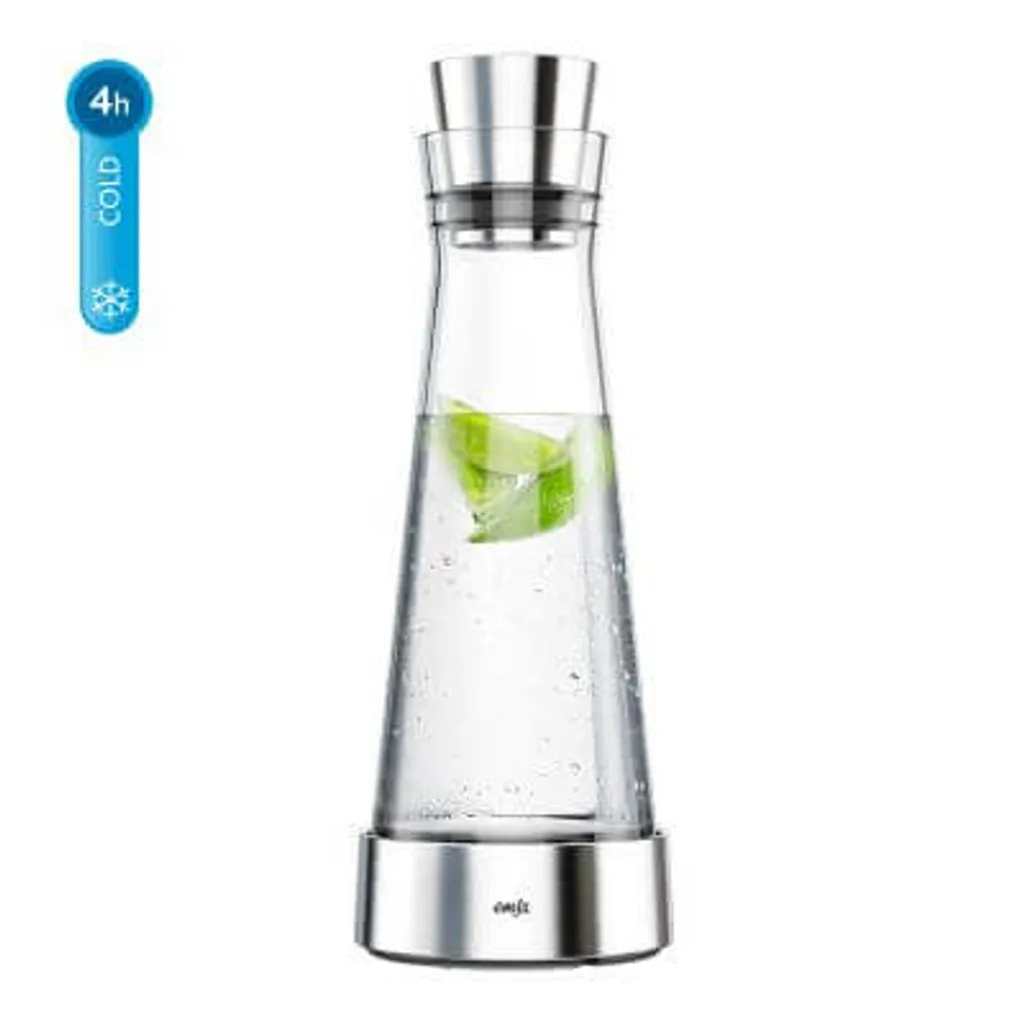 Emsa Kühlkaraffe FLOW Slim 1,0 Liter Glas / Edelstahl – Bild 9