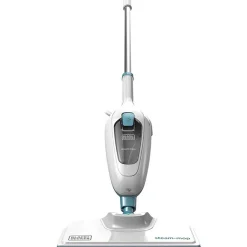 Black & Decker Black+Decker FSM13E1 Dampfbesen Steam Mop, Basic (Dampfreiniger Für Hygienische, Gründliche Sauberkeit, Abnehmbarer Stiel, Einfache Bedienbarkeit, Inkl. 1 Mikrofaser-Pad), 1300 W