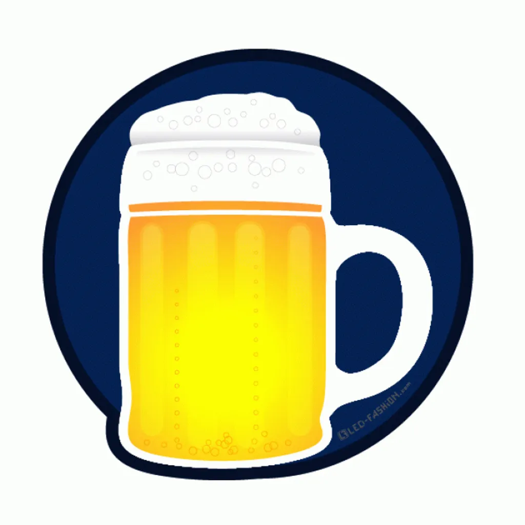 LED-Fashion Bierglas LED Party T-Shirt Für Oktoberfest Wasn Party Bier Shirt Größe - XL – Bild 2