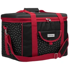 Anndora Riesige Kühltasche Picknicktasche XL Schwarz Weiß - Snövit - Schwarz
