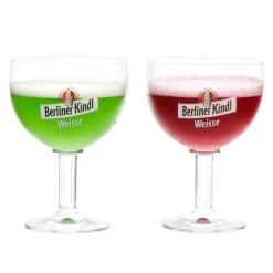 Ritzenhoff 2er Set Berliner Kindl Weisse Gläser 300ml Bierglas Pokal Eichstrich 0,3L Edle Biertulpe Hoch Fuß