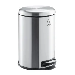 SVITA Treteimer Abfalleimer Mülleimer Edelstahl 20L Silber