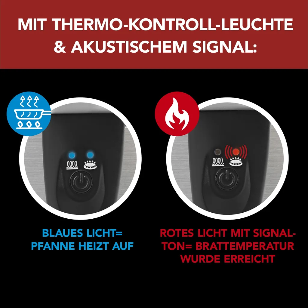Maxxworld Pfanne Bratpfanne LED Anzeige Signalton Beschichtung Antihaft Induktion Kochen – Bild 2