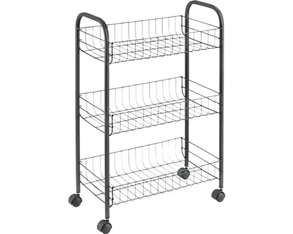 Metaltex Servierwagen Mit 3 Körben Siena Schwarz – Bild 3