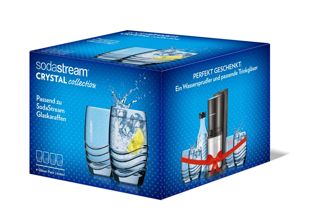 Sodastream Trinkglas 4er-Pack, Passend Zu Sodastream-Glaskaraffen