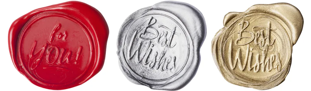 Folia Siegel-Set Inkl. Holzgriff Siegelmotive Siegelwachs – Bild 4