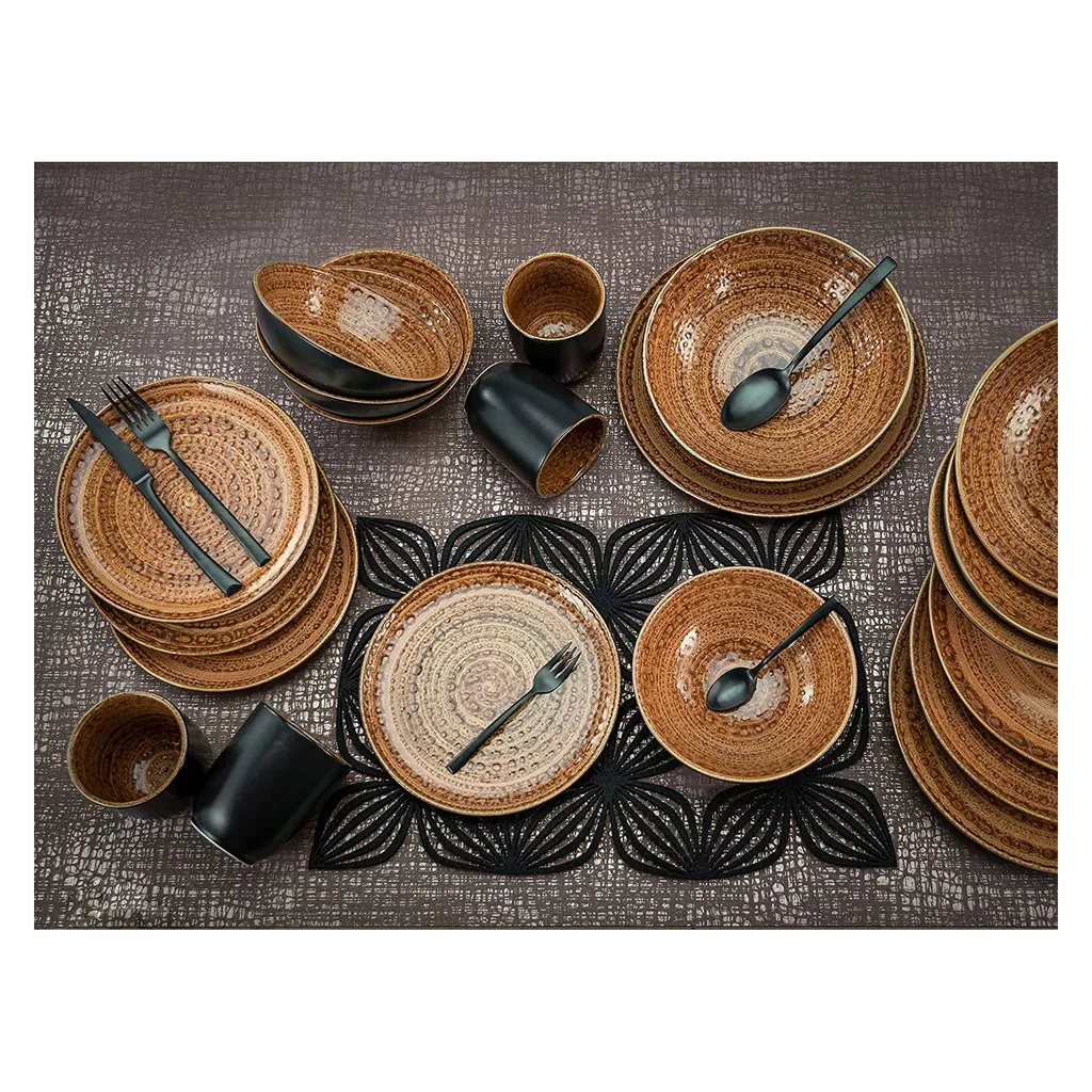 Creatable Porzellanhaus CreaTable 23365 Kombiservice Villa Romana Für 4 Personen, Steingut (1 Set, 16-teilig) – Bild 2