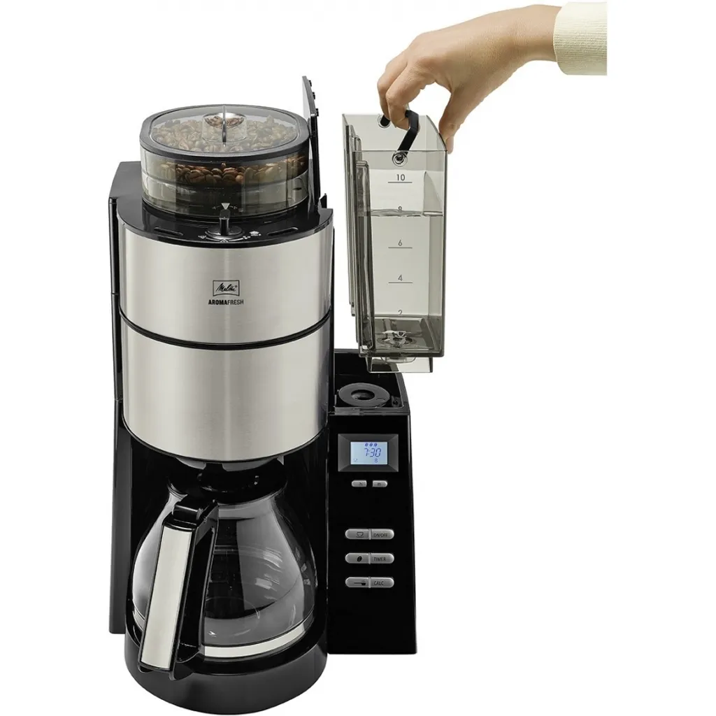 MELITTA 1021-02 Aroma Fresh Kaffeeautomat Mit Timer Und Mahlwerk Schwarz, Farbe:Schwarz – Bild 7