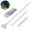 Jormftte 65 Cm Algen Rasiermesser Schaber Reiniger, Edelstahl Schaber Klinge Reinigung Rasierer 10 Klingen Für Glas Aquarium Algen Reinigungs