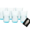 Mixcompany Bombay Sapphire Gin 6x Longdrink Glas 6er Set Gläser In Blau Mit Relief