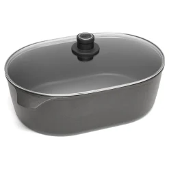 WOLL NOWO-Gussbräter Induktion Jumbo 40x27cm 13h 10,5l, Inkl. Sicherheitsglasd.