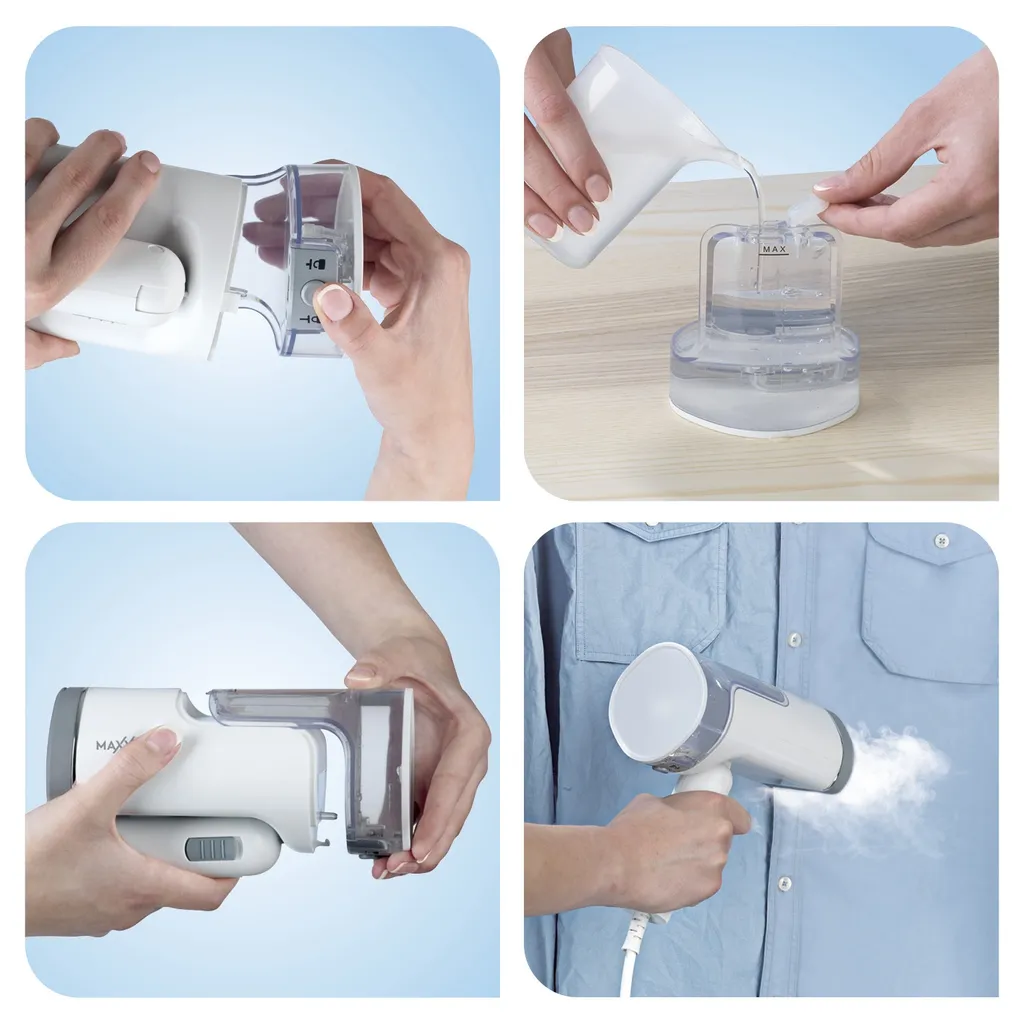 Maxxworld Dampfbürste Bürste Dampfglätter Dampfbügler Dampfer Steamer Wassertank MAXXMEE – Bild 5