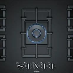 Siemens IQ500 EP9A6QB90, Schwarz, Integriert, Gaskochfeld, Glas, 5 Zone(n), 5 Zone(n)