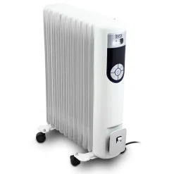 Teesa Elektrischer Ölradiator TSA8037-2, 2500W 11 Rippen, Weiß