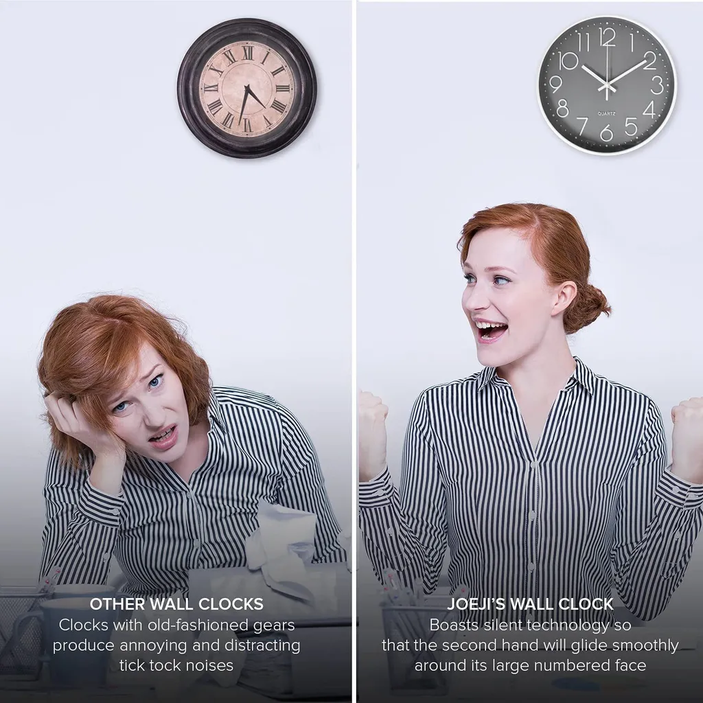 Joeji's Kitchen JOEJI’S KITCHEN Wanduhr »Joejis Schöne Wanduhr Ohne Tickgeräusche Wanduhr Groß Wanduhr Modern Wanduhr Vintage Wanduhr Stylische Küchenuhr Wand Uhr Küche – Bild 4