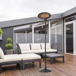 Maxxworld Heizstrahler Mit Standfuß 3 Heizstufen Elektrisch Infrarot Terrasse Balkon Baby