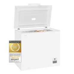 Exquisit Gefriertruhe GT200-HE-010E Weiss | Standgerät | 182 L Volumen | Weiß