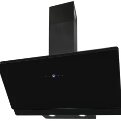 Exquisit KFD 80-8 Kopffrei-Dunstabzugshaube | Glasschirm | LED-Beleuchtung | Schwarz